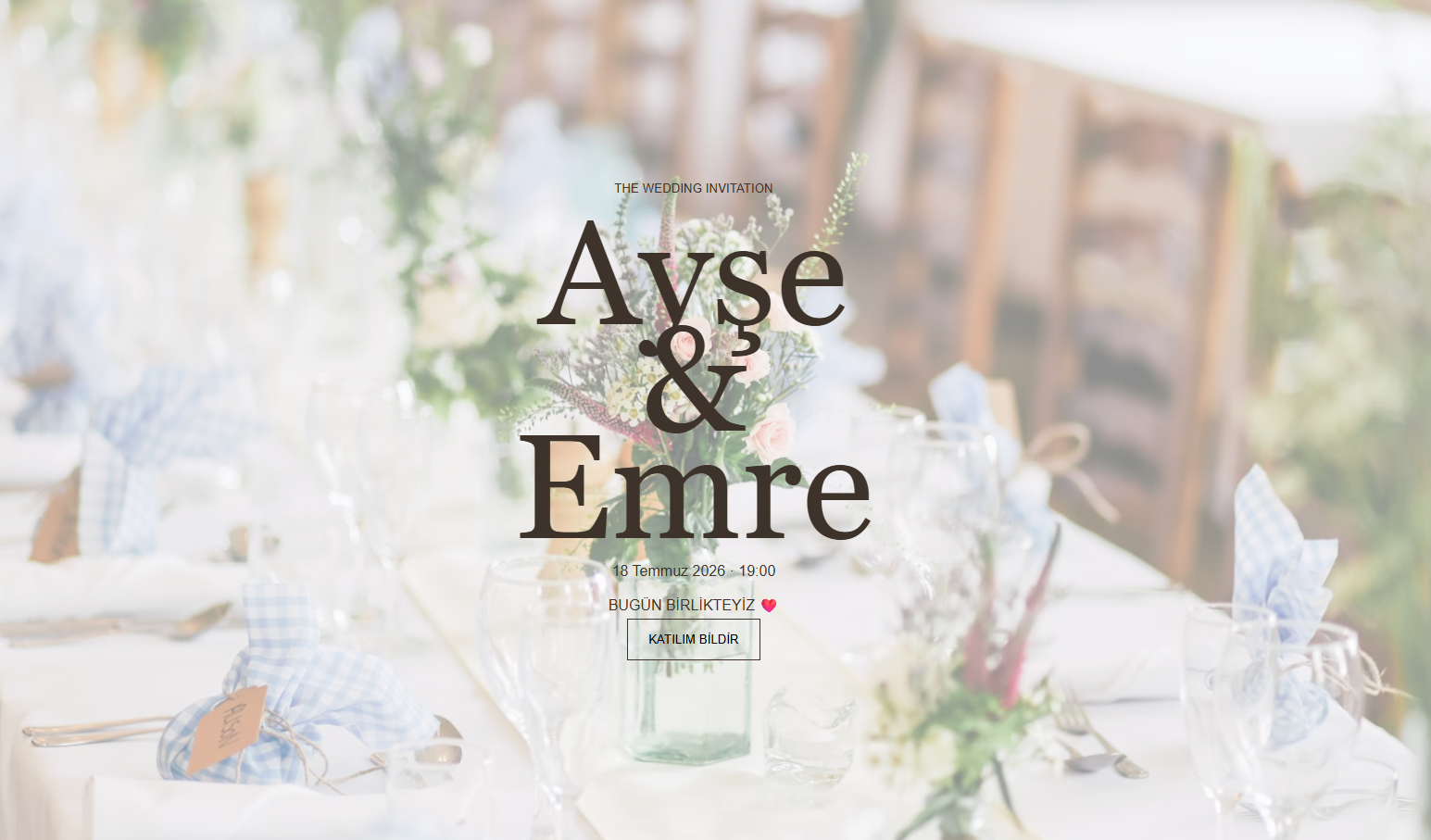 Düğün Davetiye Sitesi