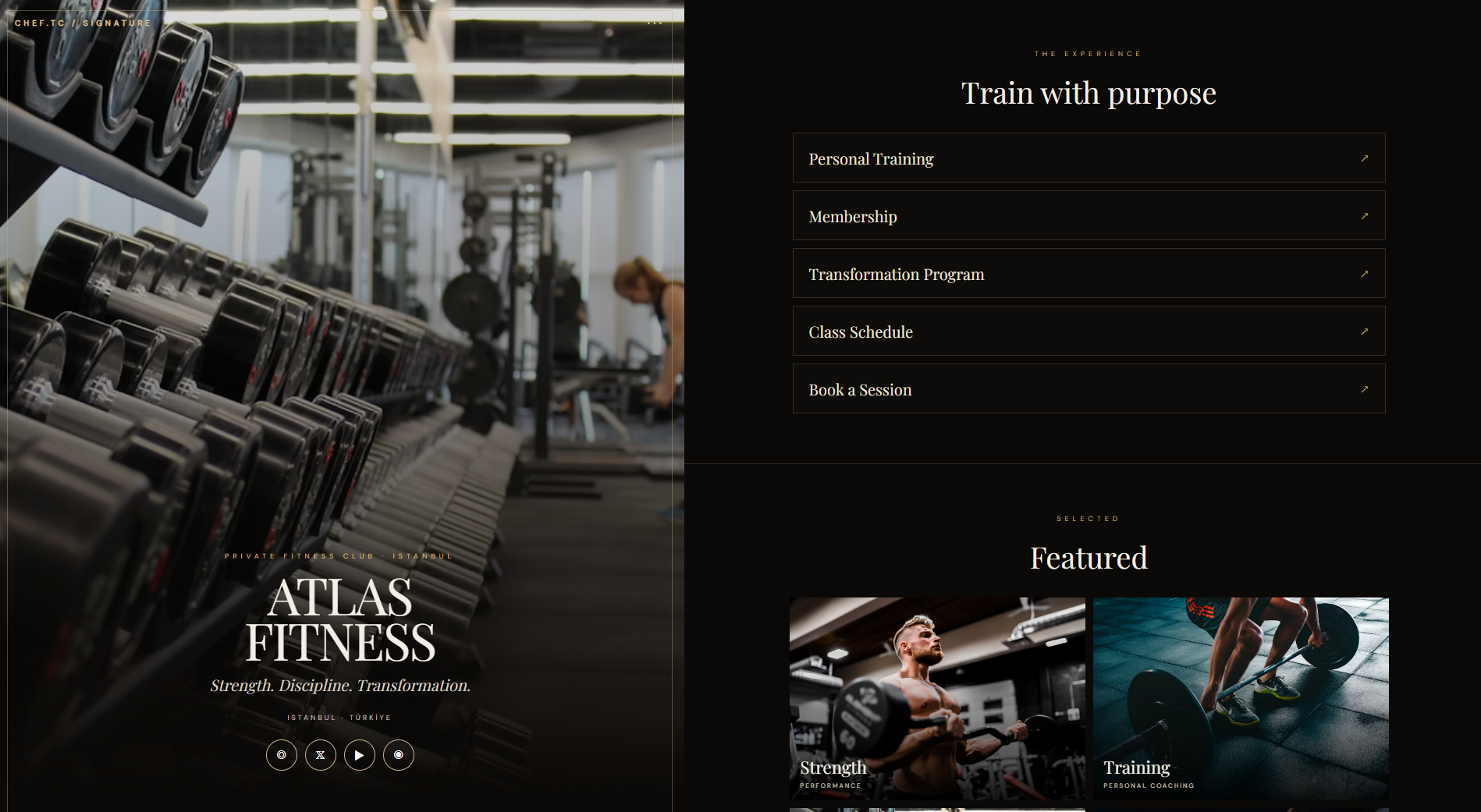 Fitness Web Sitesi - Biolink