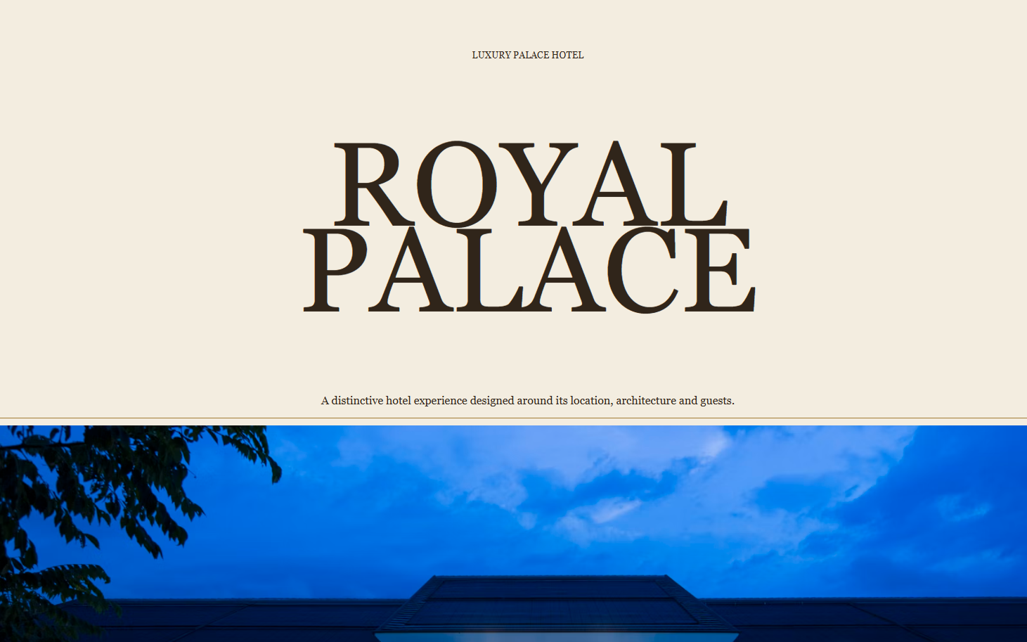 Hotel Web Site