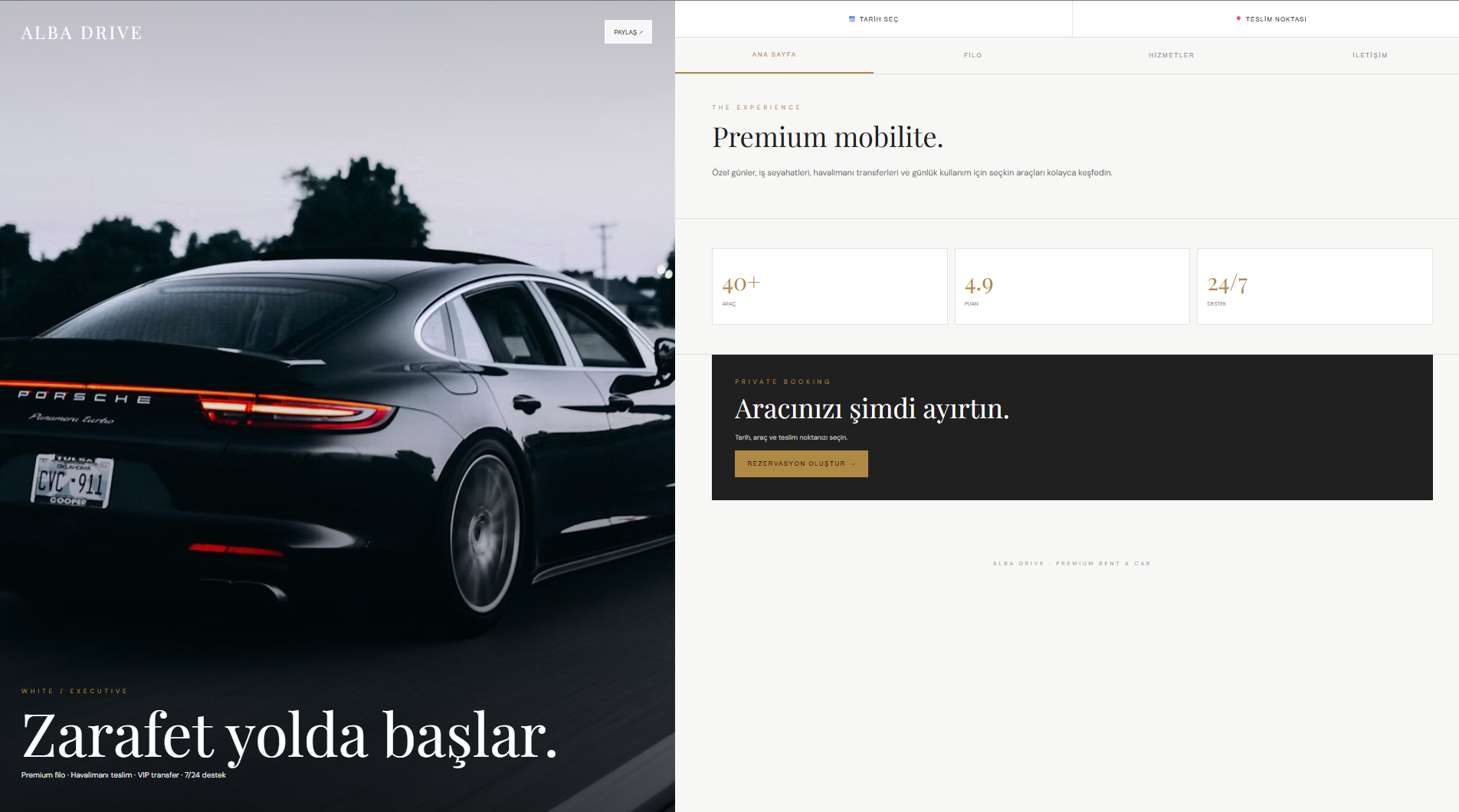 Rent A Car Web Sitesi