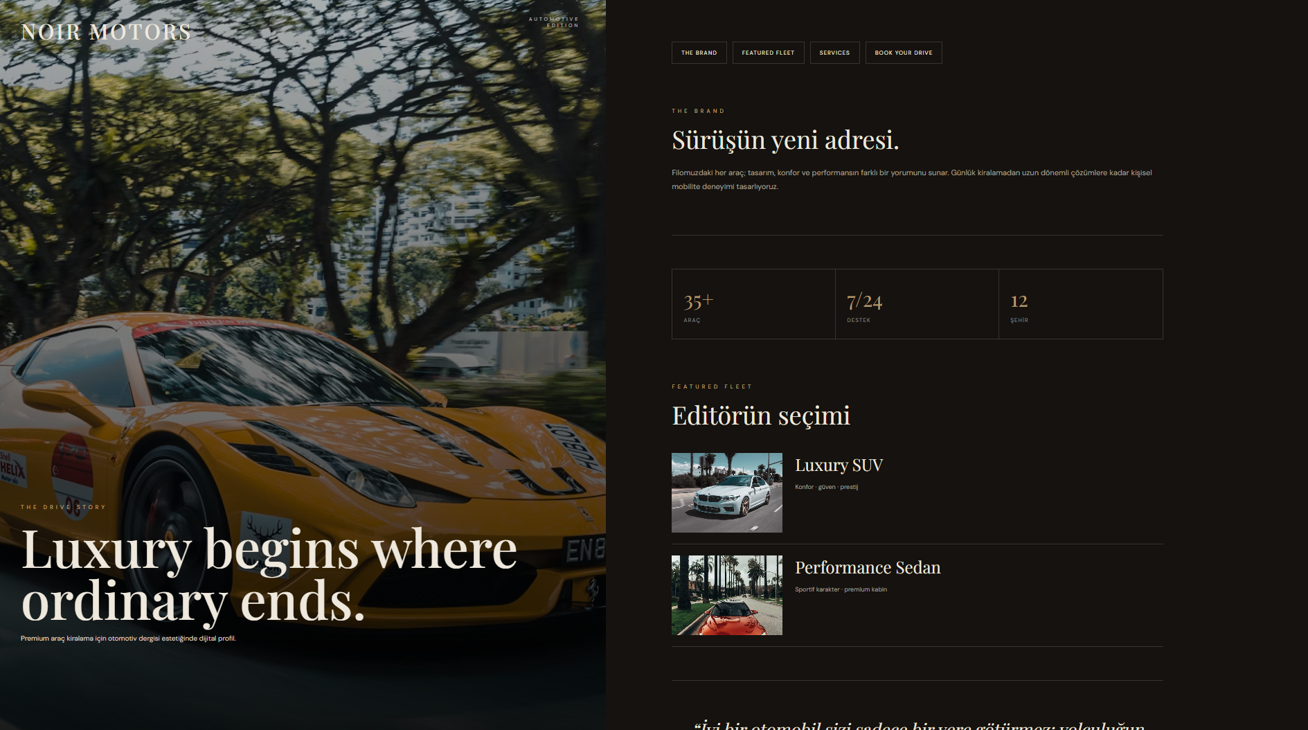 Rent A Car Web Sitesi