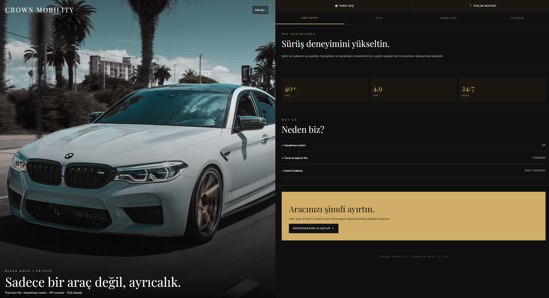 Rent A Car Web Sitesi