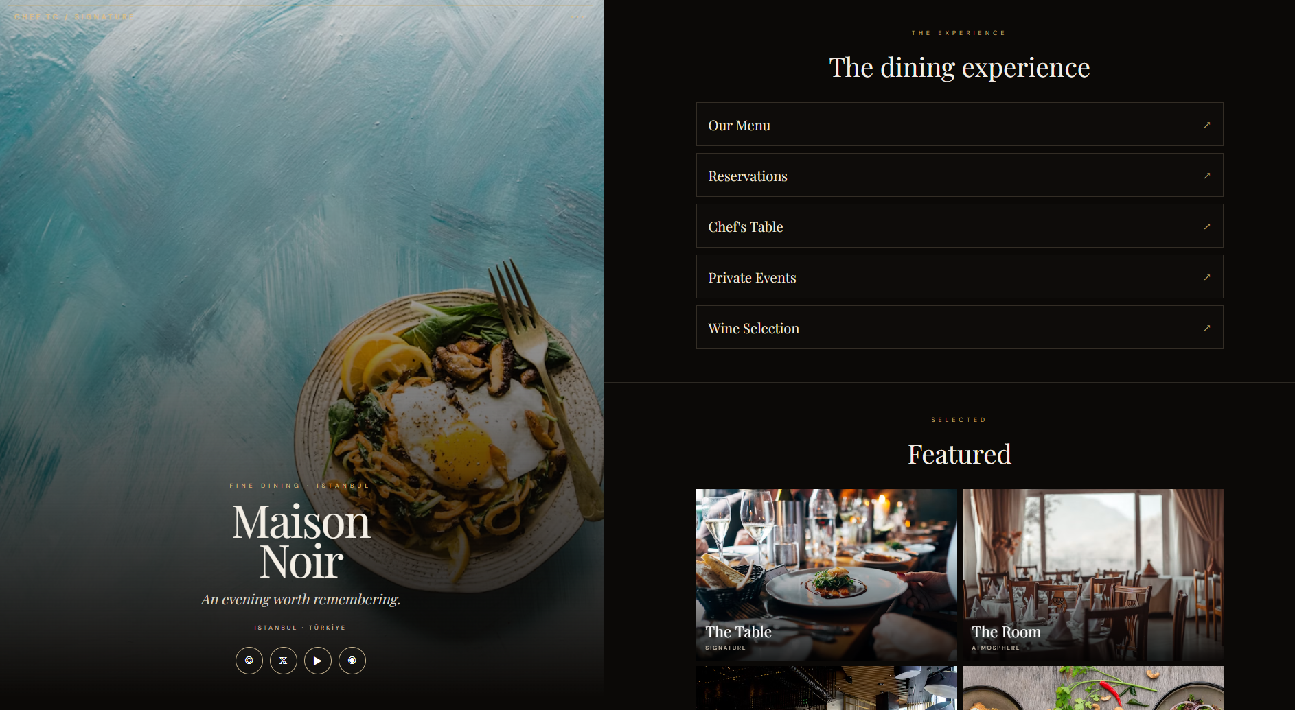 Restoran Web Site - Biolink